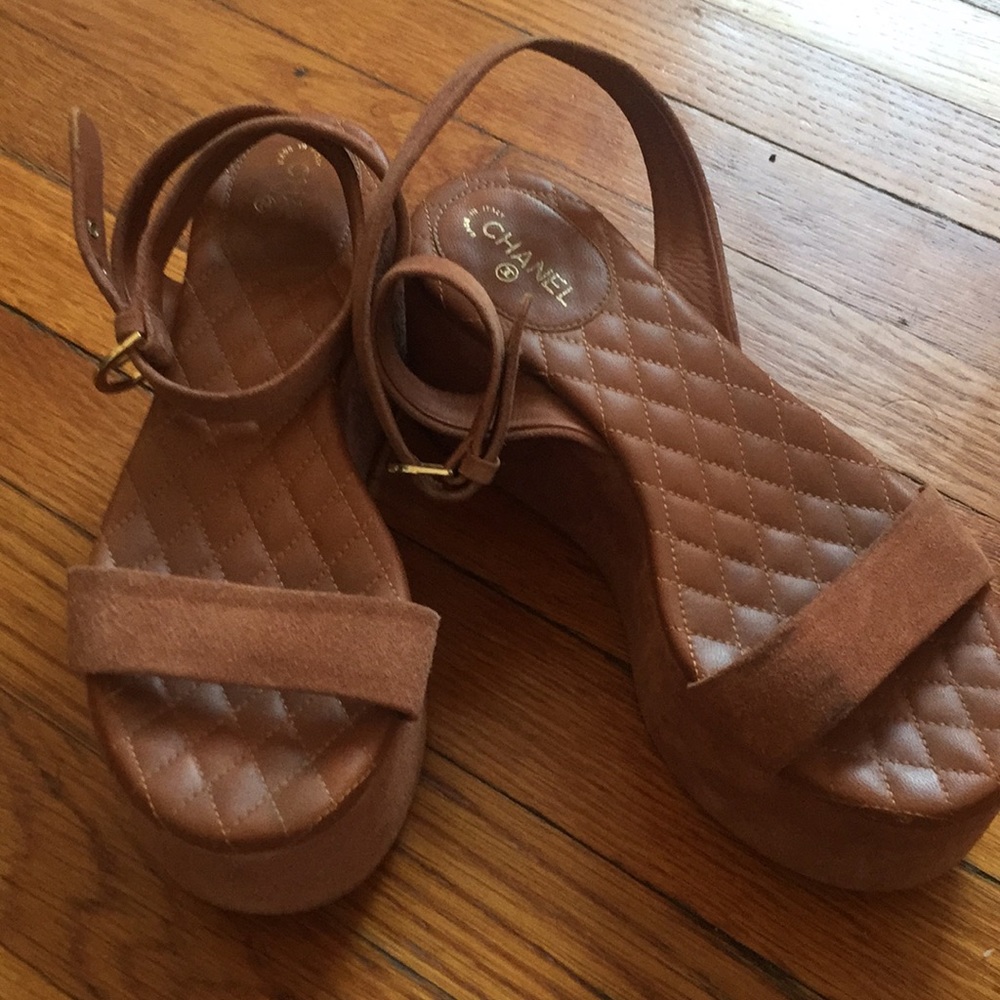 CHANEL Platform Sandals